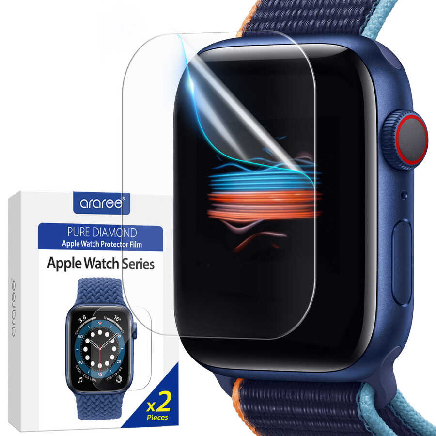 Apple Watch 40mm Pure Araree Diamond Ekran Koruyucu Renksiz