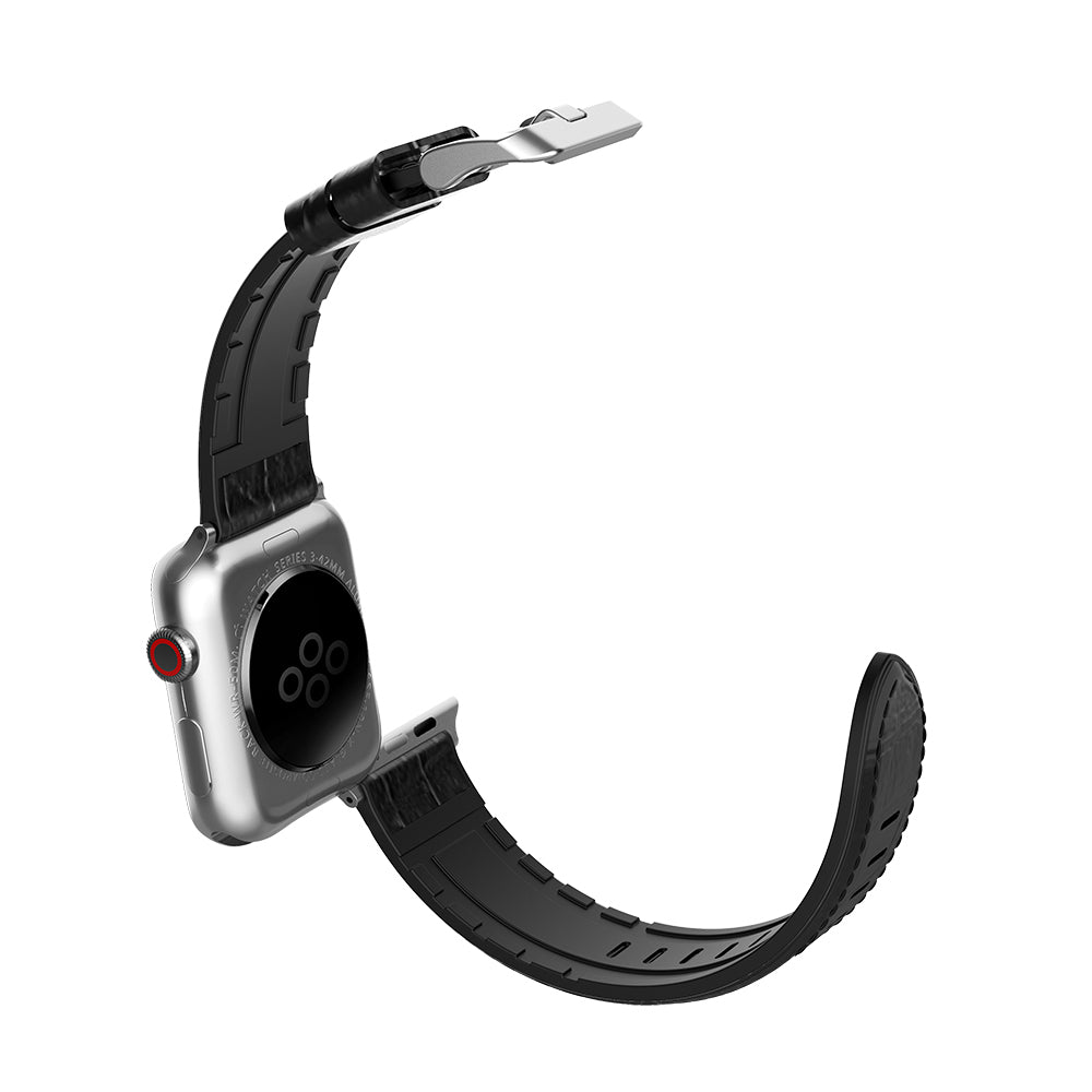 Apple Watch 40mm Raptic Hybrid Leather Serisi Deri Kordon Kahverengi
