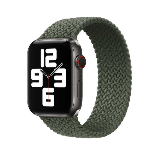 Apple Watch 40mm Wiwu Braided Solo Loop Small Kordon Yeşil