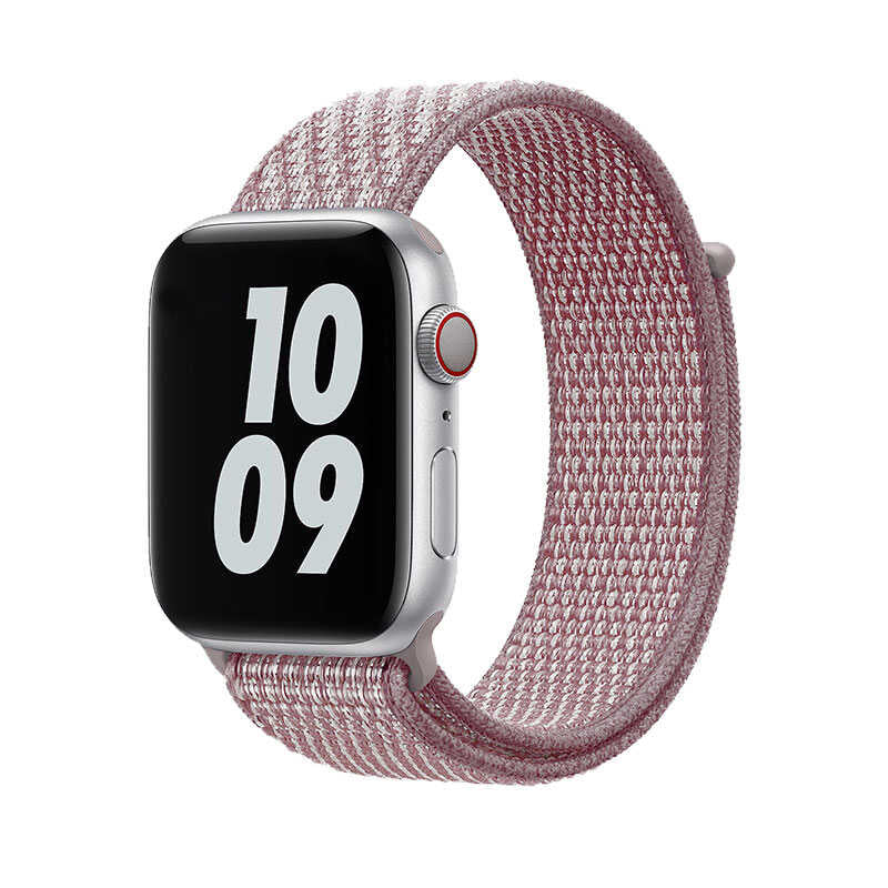 Apple Watch 40mm Wiwu Sport Loop Hasır Kordon Pembe