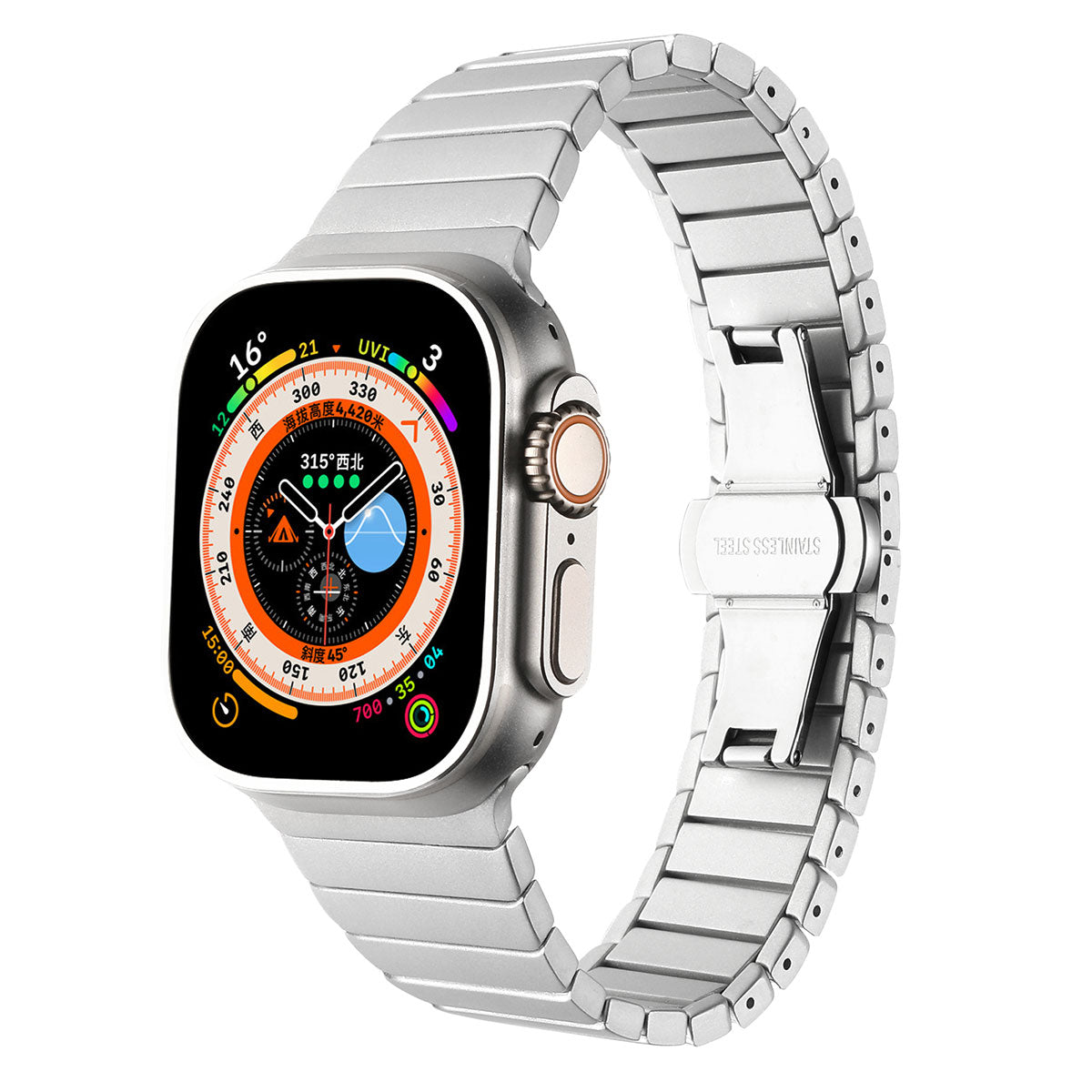 Apple Watch 42mm Kordon KRD-79 Metal Strap Kayış