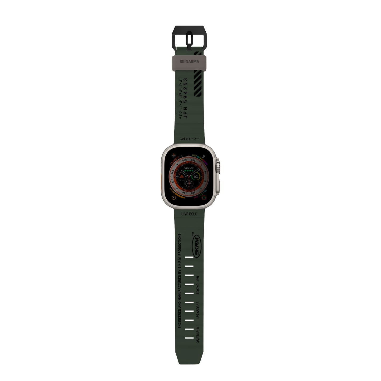 Apple Watch 42mm SkinArma Shokku Silikon Kordon