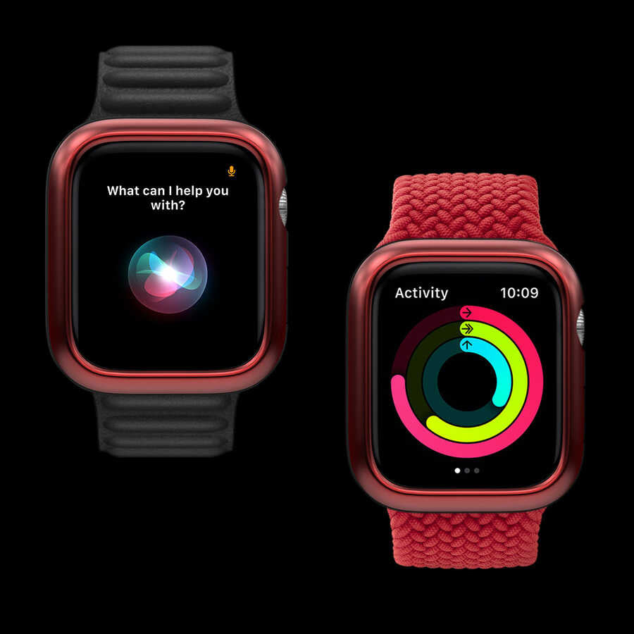 Apple Watch 44mm Araree Amy Akıllı Saat Koruyucu Siyah