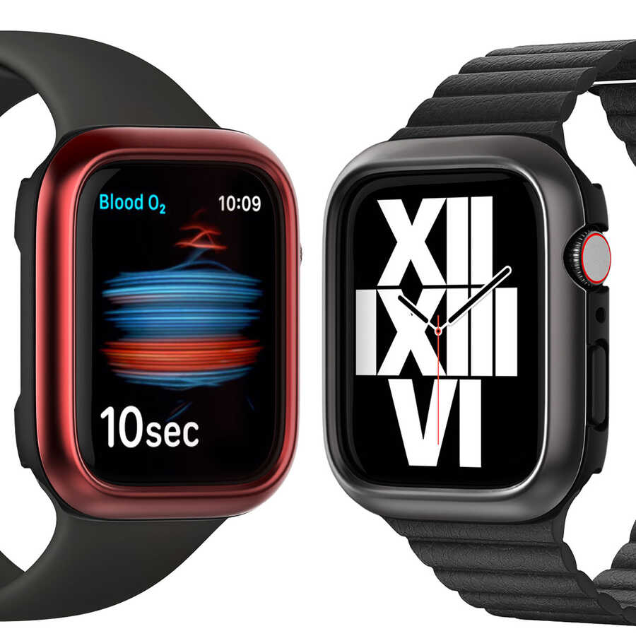 Apple Watch 44mm Araree Amy Akıllı Saat Koruyucu Siyah