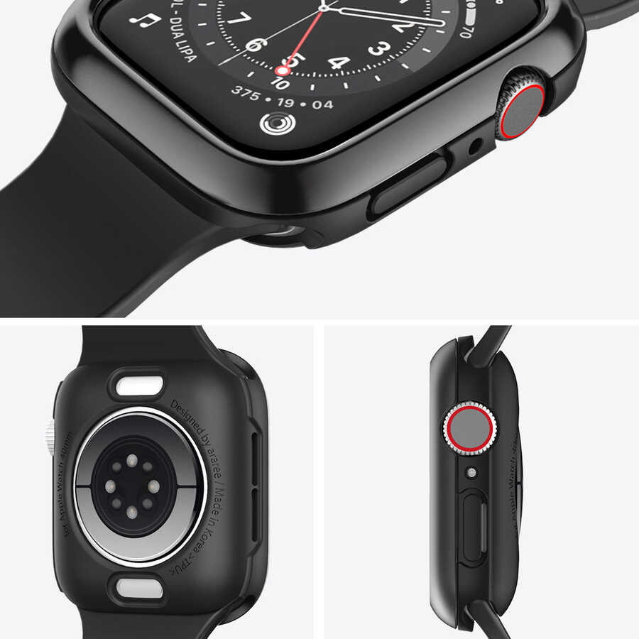 Apple Watch 44mm Araree Amy Akıllı Saat Koruyucu Siyah