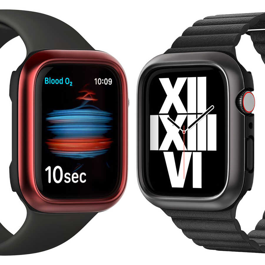 Apple Watch 44mm Araree Amy Akıllı Saat Koruyucu Siyah