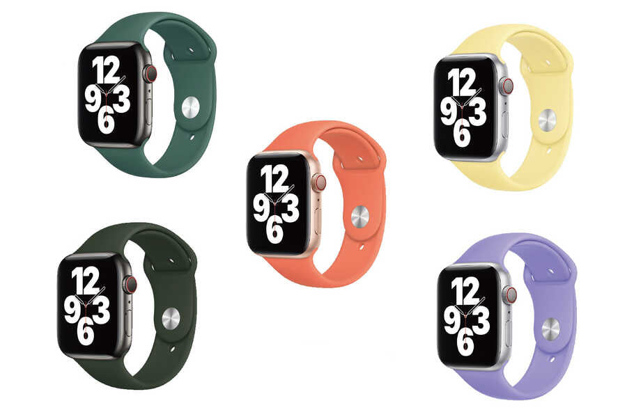 Apple Watch 44mm Wiwu Sport Band Silikon Kordon Turuncu