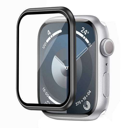 Apple Watch 44mm Wiwu Wi-JD106 Easy Install Akıllı Saat Temperli Cam Ekran Koruyucu Gümüş