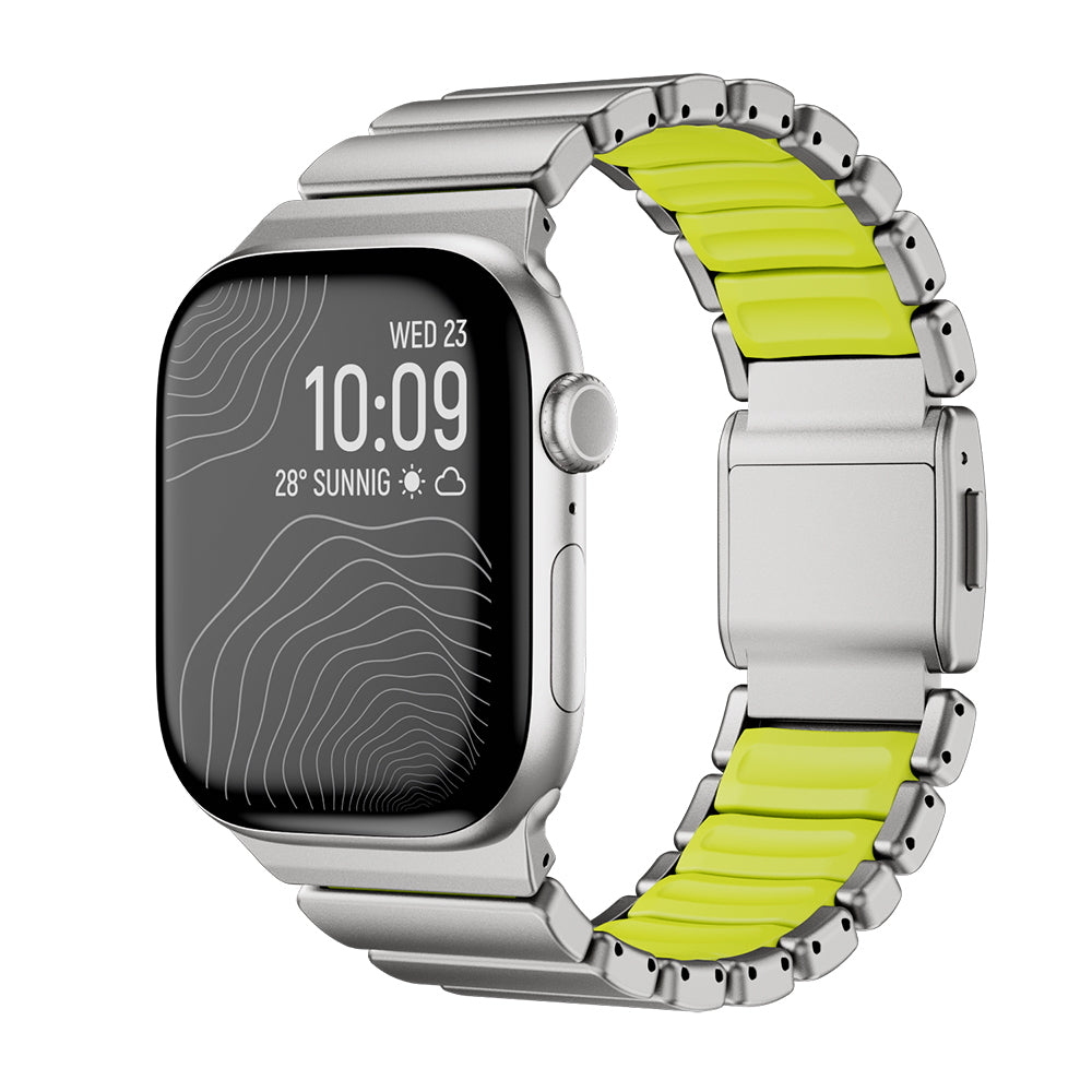 Apple Watch 44mm Zore KRD-152 Titanyum Silikon Kordon
