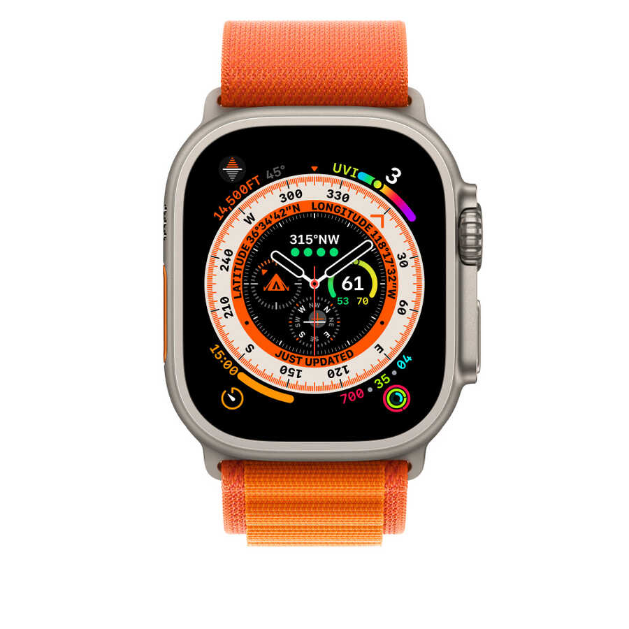 Apple Watch 7 45mm Kordon Wiwu WU-01 Hasır Örgü Strap Kayış Koyu Yeşil