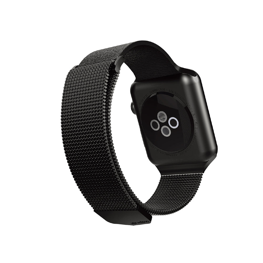 Apple Watch 7 45mm Raptic Hybrid Serisi Metal Hasır Kordon Siyah