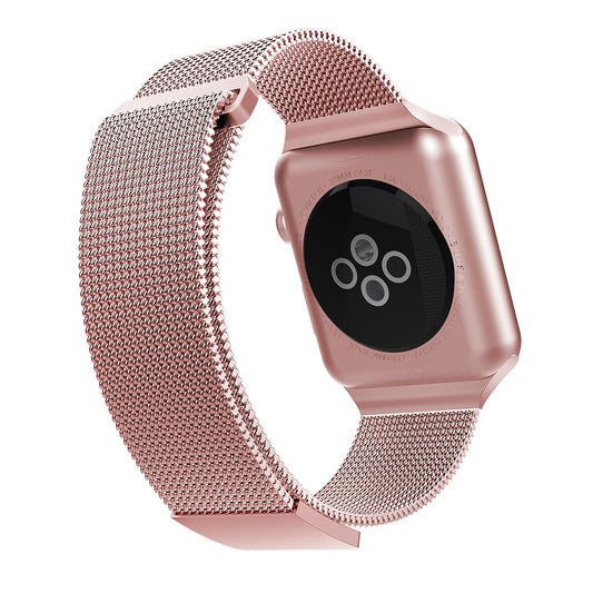 Apple Watch 7 45mm Raptic Mesh Band Serisi Metal Hasır Kordon Gümüş