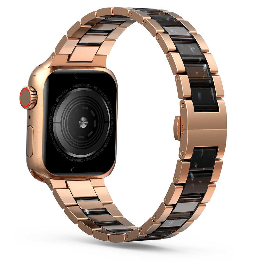 Apple Watch Ultra 49mm Kordon Wiwu Resin Steel Belt Metal Strap Kayış Colorful