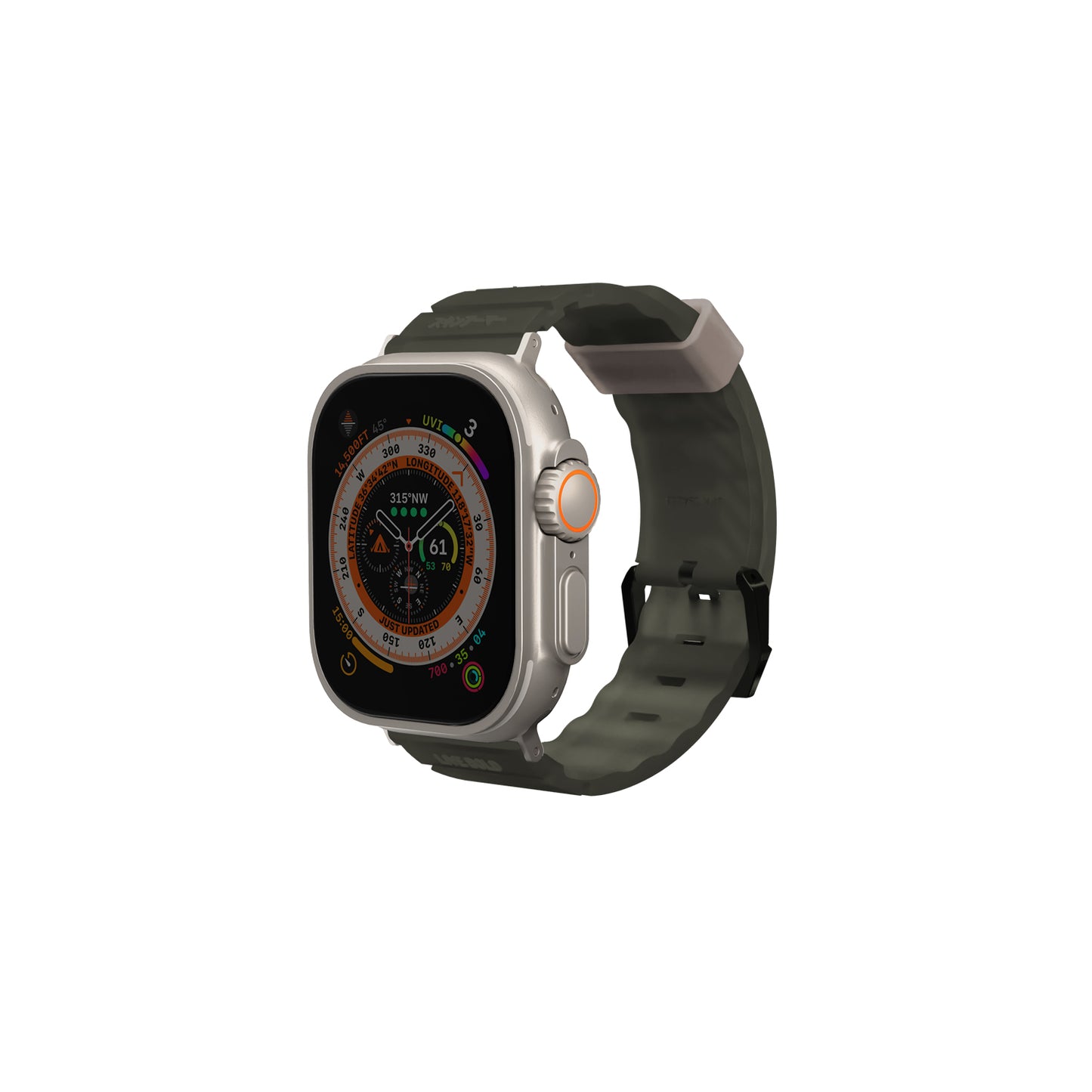 Apple Watch Ultra 49mm SkinArma Shokku Silikon Kordon Pembe Açık