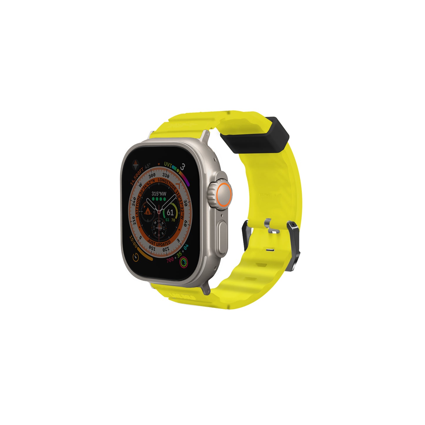 Apple Watch Ultra 49mm SkinArma Shokku Silikon Kordon Siyah