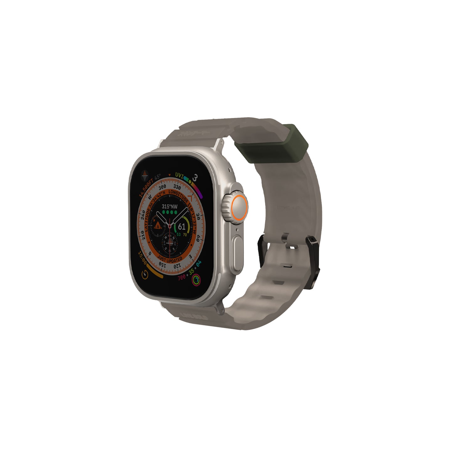 Apple Watch Ultra 49mm SkinArma Shokku Silikon Kordon Electric Yellow