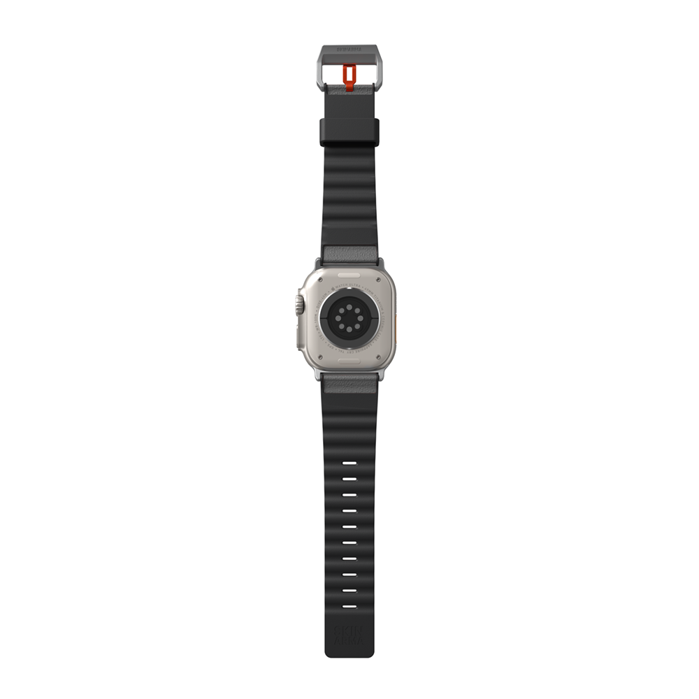 Apple Watch Ultra 49mm SkinArma Spunk Serisi PU Deri Kordon Krem