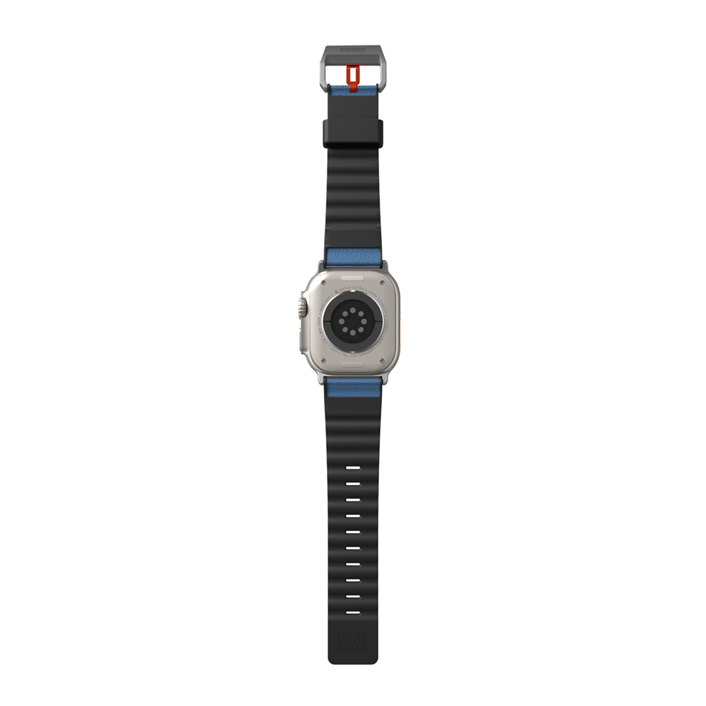 Apple Watch Ultra 49mm SkinArma Spunk Serisi PU Deri Kordon Krem