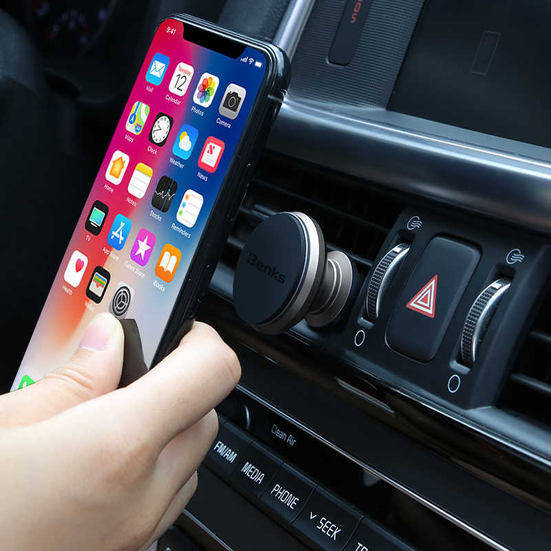Benks H10 Magnetic Car Mount (Air Vent) Araç Telefon Tutucu Gold