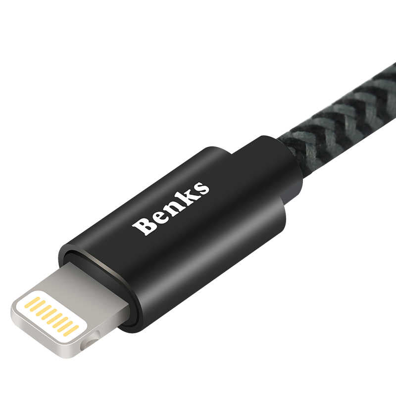 Benks M07 MFI Lightning Kablo 1.2M Siyah