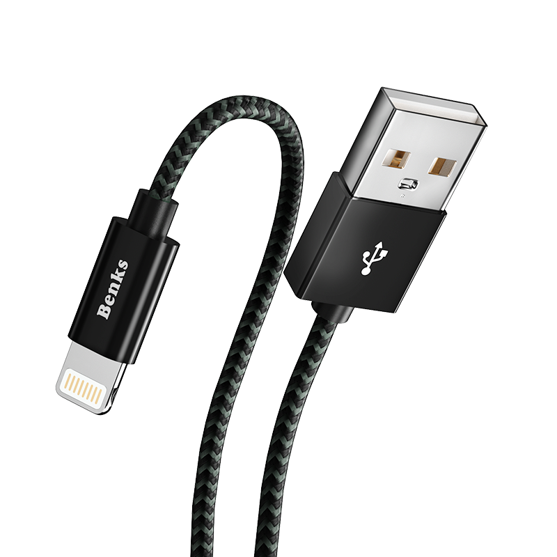 Benks M07 MFI Lightning Kablo 1.2M Siyah
