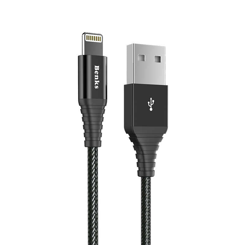 Benks M09 MFI Lightning Kablo Siyah