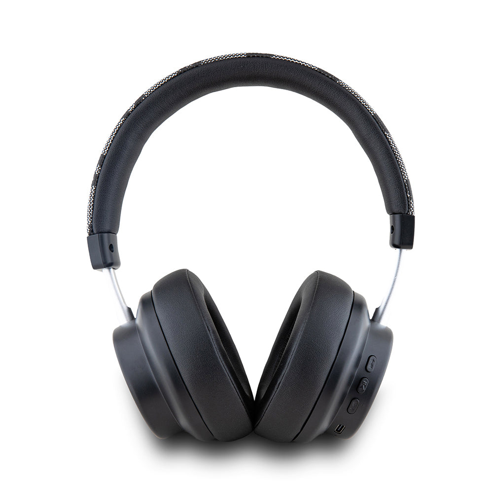 DKNY Orjinal Lisanslı ENC Özellikli PU Logo Desenli Kulak Üstü Bluetooth Kulaklık Bej