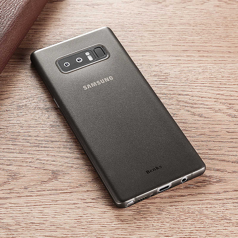 Galaxy Note 8 Kılıf Benks Lollipop Protective Kapak Transparan Siyah