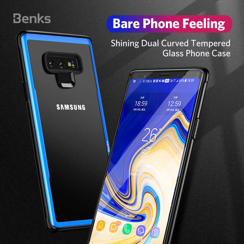 Galaxy Note 9 Kılıf Benks Magic Shiny Glass Mavi