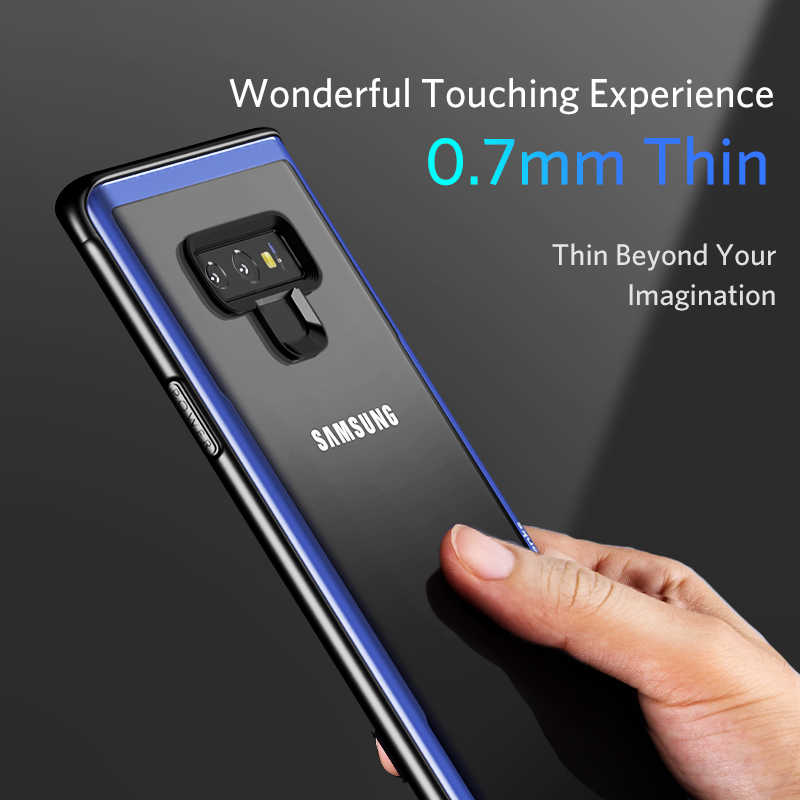 Galaxy Note 9 Kılıf Benks Magic Shiny Glass Mavi
