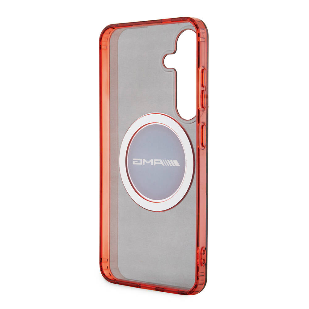 Galaxy S24 Kılıf AMG Orjinal Lisanslı M-safe Şarj Özellikli Transparan Timeless Kapak Siyah