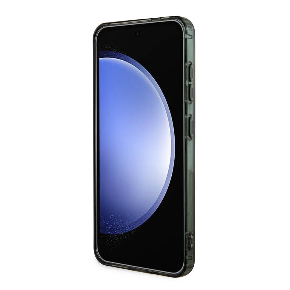 Galaxy S24 Kılıf Lacoste Orjinal Lisanslı M-safe Şarj Özellikli Çift Katmanlı Timsah Logolu Blend Monogram Kapak Haki