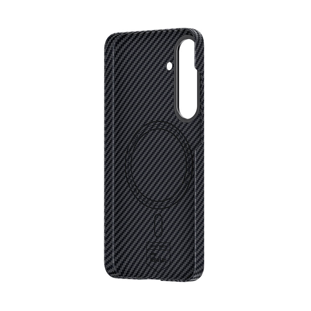 Galaxy S24 Kılıf M-safe Özellikli Karbon Fiber Benks Essential ArmorAir 600D Kevlar Kapak Siyah