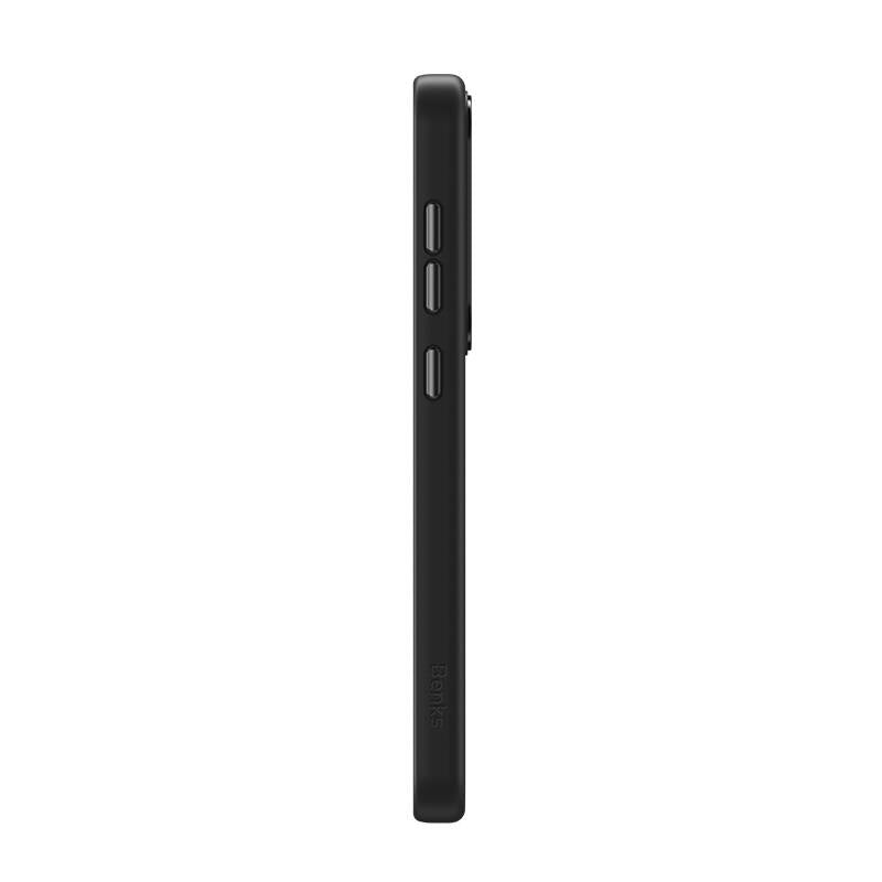 Galaxy S24 Kılıf M-safe Şarj Özellikli Şeffaf Arka Yüzey Benks MagClap TPU Çerçeve Kapak Mavi