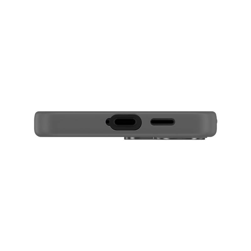 Galaxy S24 Kılıf M-safe Şarj Özellikli Şeffaf Arka Yüzey Benks MagClap TPU Çerçeve Kapak Gri
