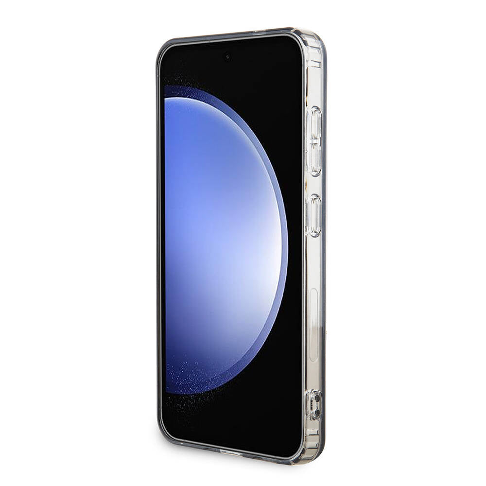 Galaxy S24 Kılıf Mercedes Benz Orjinal Lisanslı M-safe Şarj Özellikli IML Yıldız Logolu Red Ring Kapak Siyah
