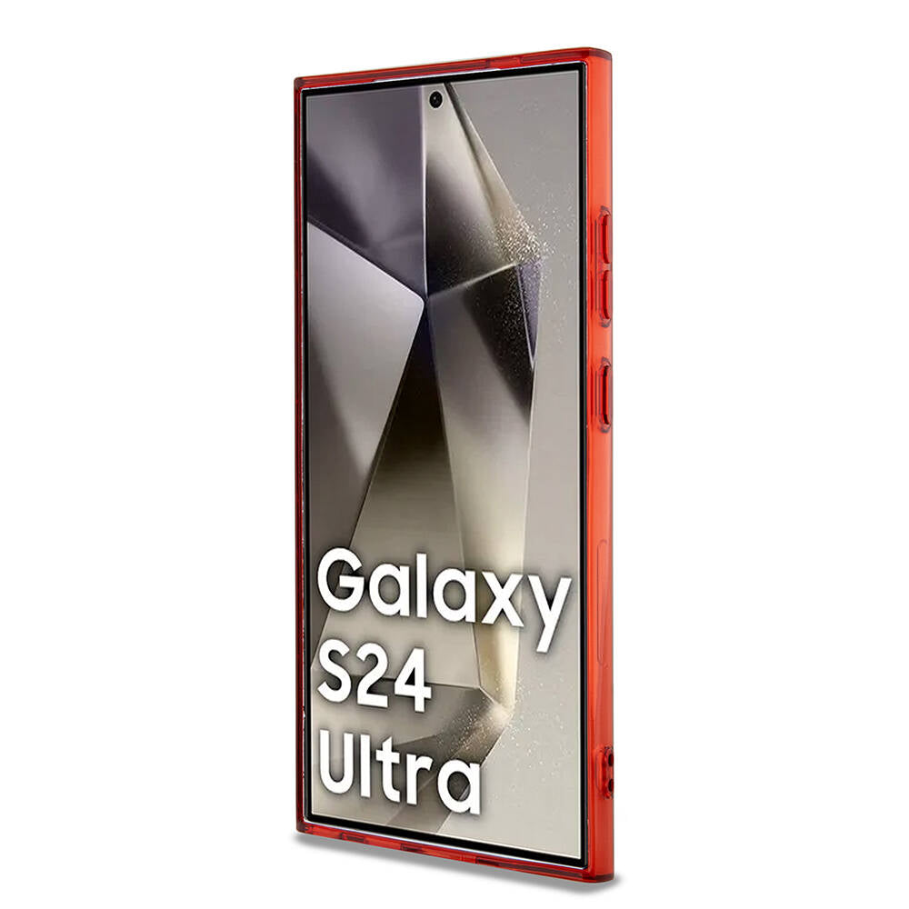 Galaxy S24 Ultra Kılıf AMG Orjinal Lisanslı M-safe Şarj Özellikli Transparan Timeless Kapak Siyah