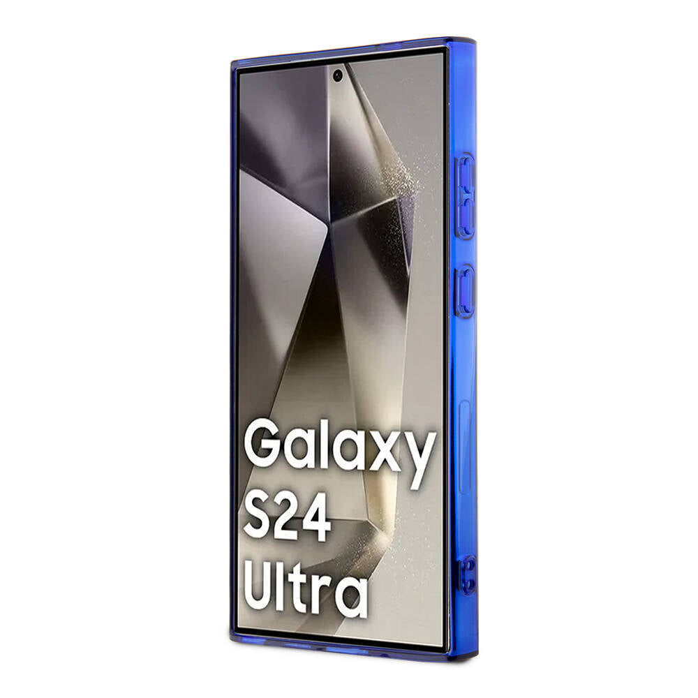 Galaxy S24 Ultra Kılıf BMW Orjinal Lisanslı M Logolu Üç Renk Çizgili Motorsport Circle Kapak Siyah