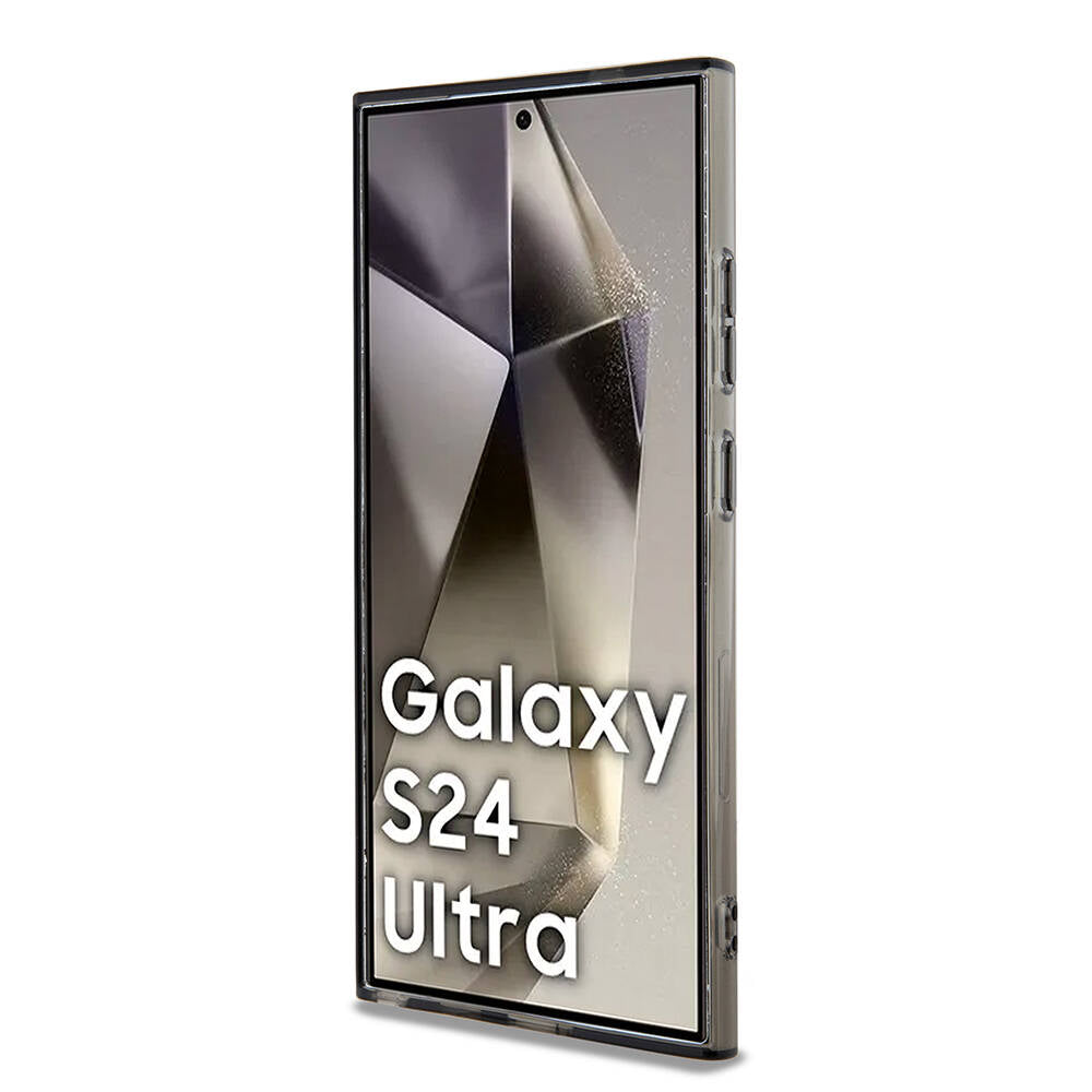 Galaxy S24 Ultra Kılıf Karl Lagerfeld Orjinal Lisanslı M-safe Şarj Özellikli Karl & Choupette IML Baskılı Kapak Siyah