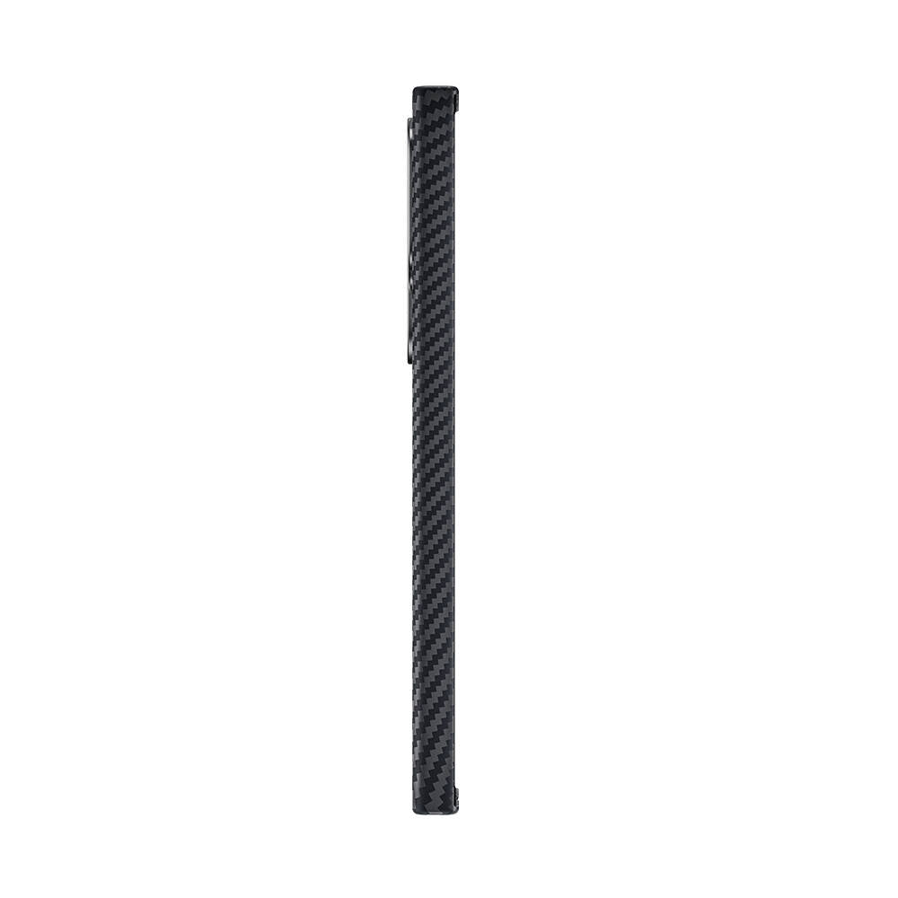 Galaxy S24 Ultra Kılıf M-safe Özellikli Karbon Fiber Benks Essential ArmorAir 600D Kevlar Kapak Siyah