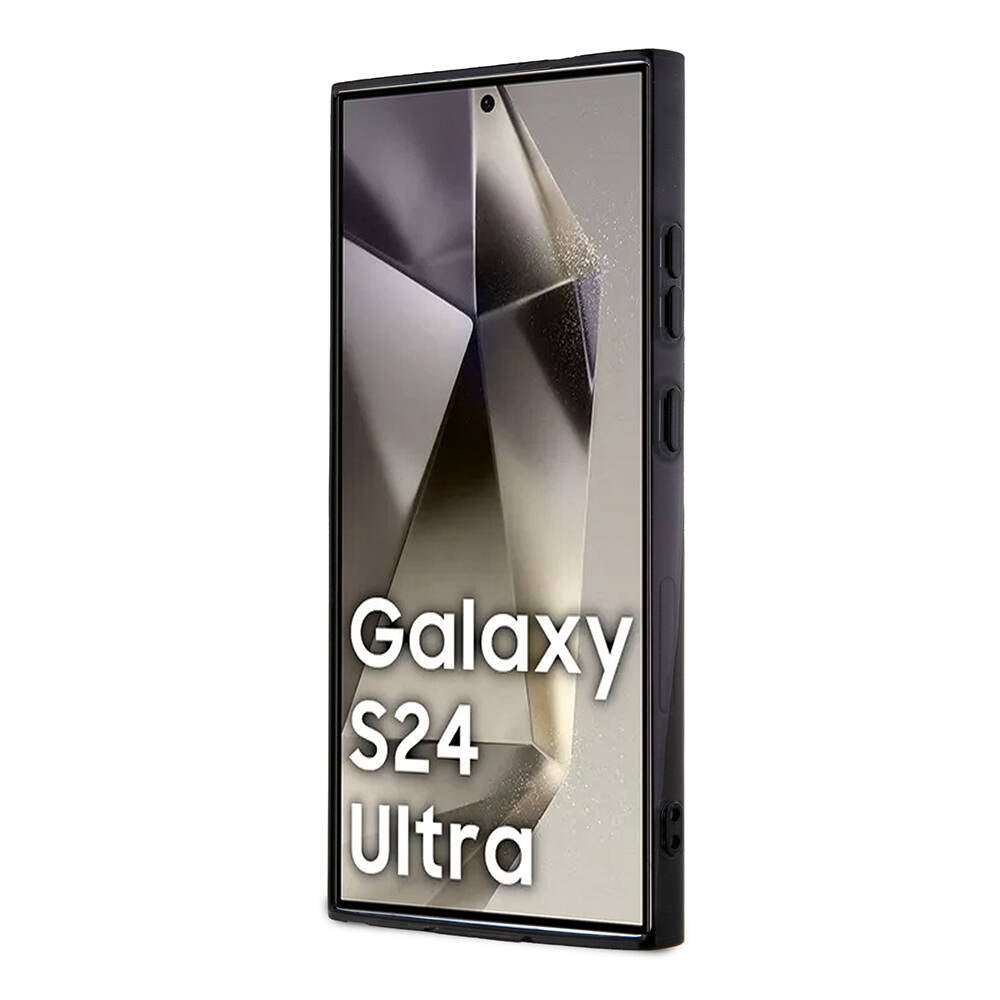 Galaxy S24 Ultra Kılıf Mercedes Benz Orjinal Lisanslı M-safe Şarj Özellikli PC TPU Transparan Black Ring Kapak Renksiz