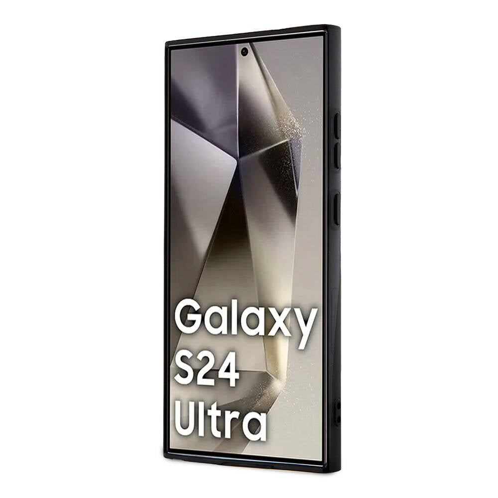 Galaxy S24 Ultra Kılıf TUMI Orjinal Lisanslı M-safe Şarj Özellikli Buzlanmış Saydam Ağ Kamuflajı Desenli Kapak Gri