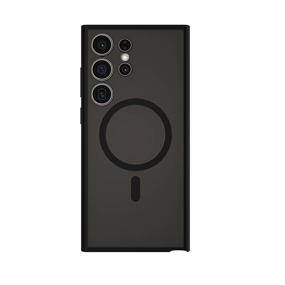 Galaxy S24 Ultra Kılıf Wiwu FGG-024 M-safe Şarj Özellikli Lekelere Dayanıklı Kapak Siyah