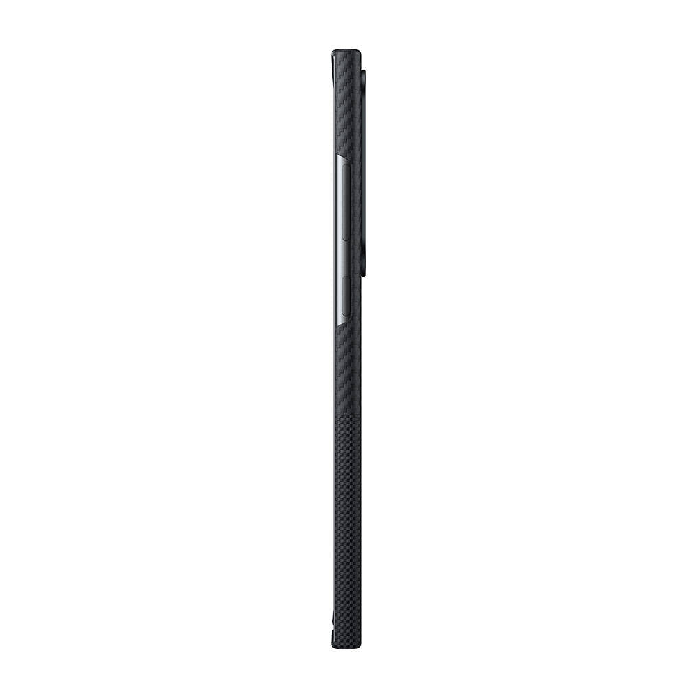 Galaxy S24 Ultra M-safe Şarj Özellikli Karbon Fiber Benks Montage ArmorAir Kevlar Kapak Siyah