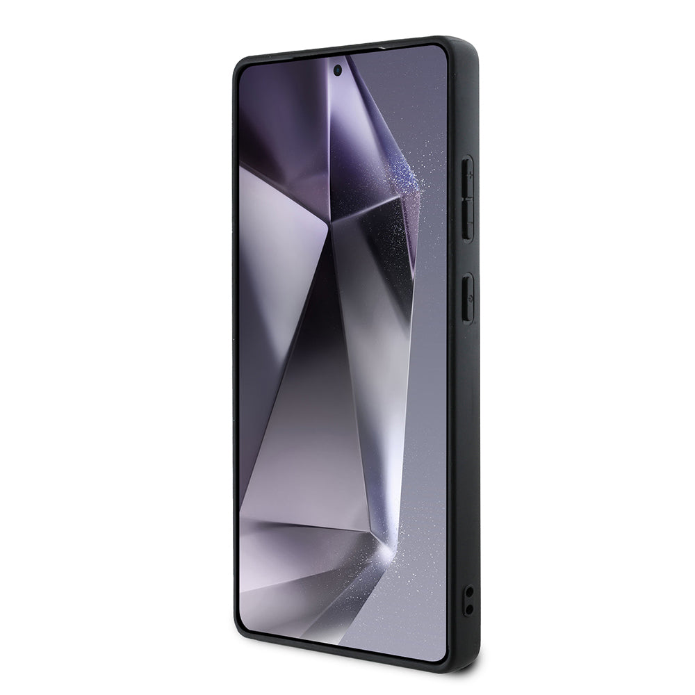 Galaxy S25 Ultra Kılıf DKNY Orjinal Lisanslı M-safe Şarj Özellikli 3D Yazılı Checkered Pattern Kapak Bej
