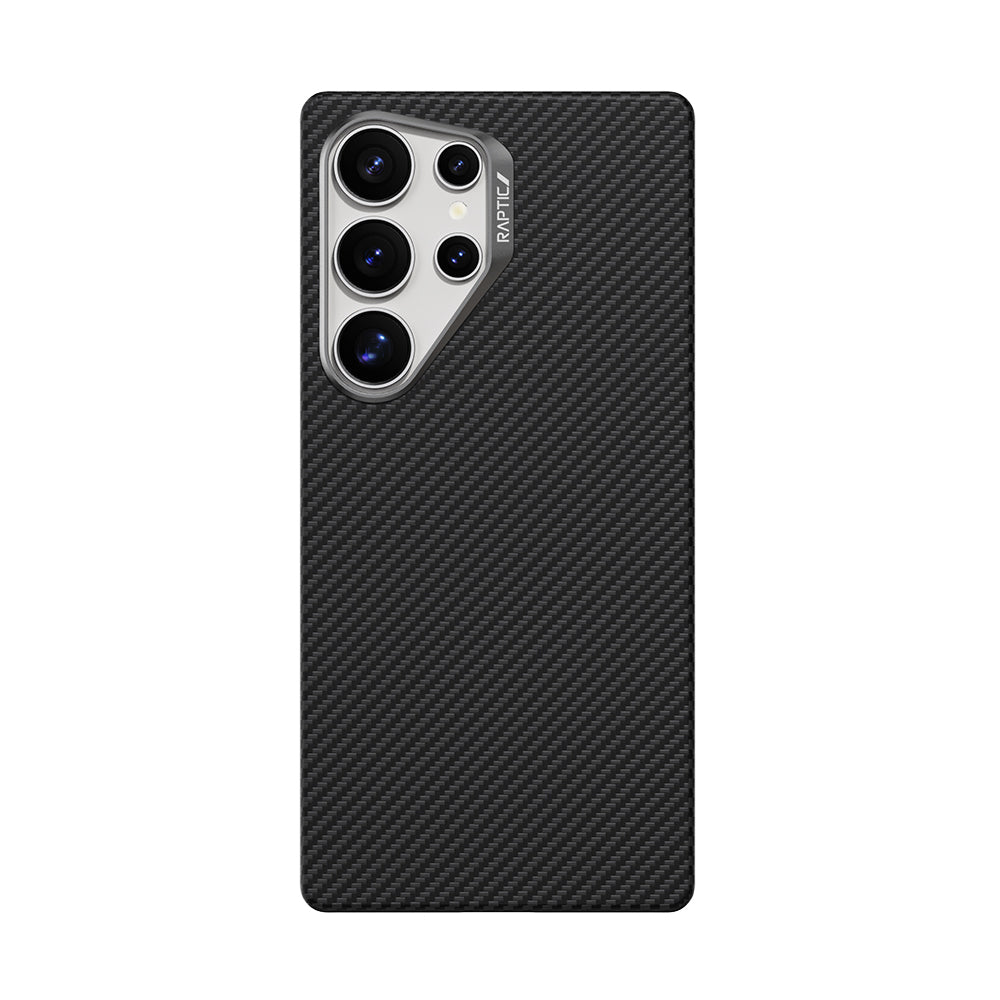 Galaxy S25 Ultra Kılıf M-safe Şarj Özellikli 600D Metal Kamera Çerçeveli Raptic Aramid Fiber Serisi Kapak
