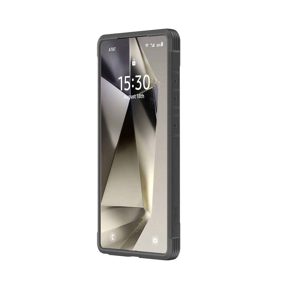 Galaxy S25 Ultra Kılıf M-safe Şarj Özellikli Airbagli Raptic Shield Serisi Şeffaf Arka Yüzey Kapak Kırmızı