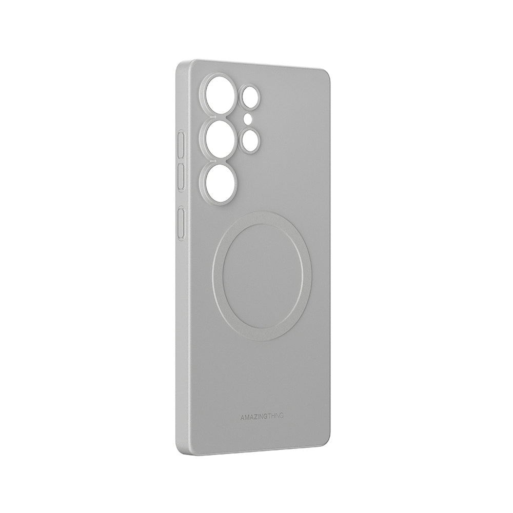 Galaxy S25 Ultra Kılıf M-safe Şarj Özellikli Amazingthing Minimal Air Serisi Kapak Titanyum-Gri