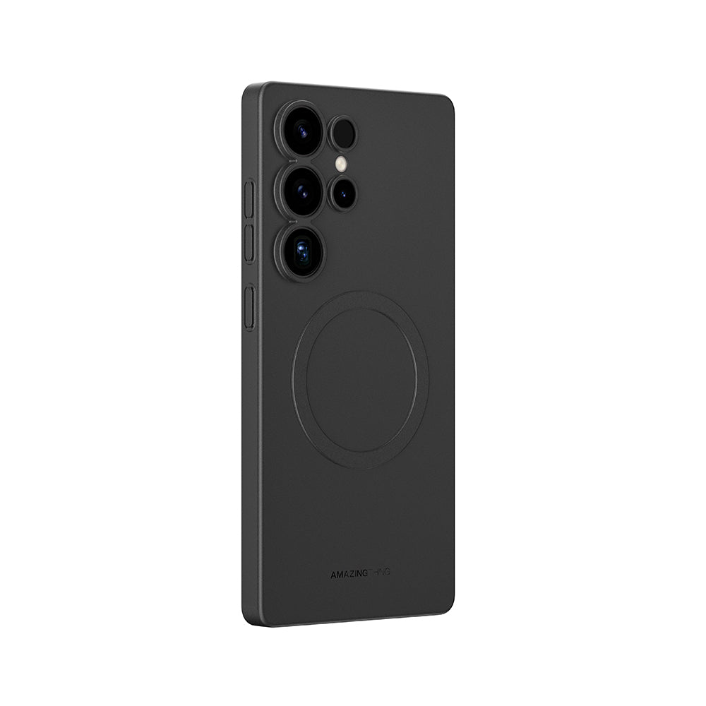 Galaxy S25 Ultra Kılıf M-safe Şarj Özellikli Amazingthing Minimal Air Serisi Kapak Titanyum-Gri
