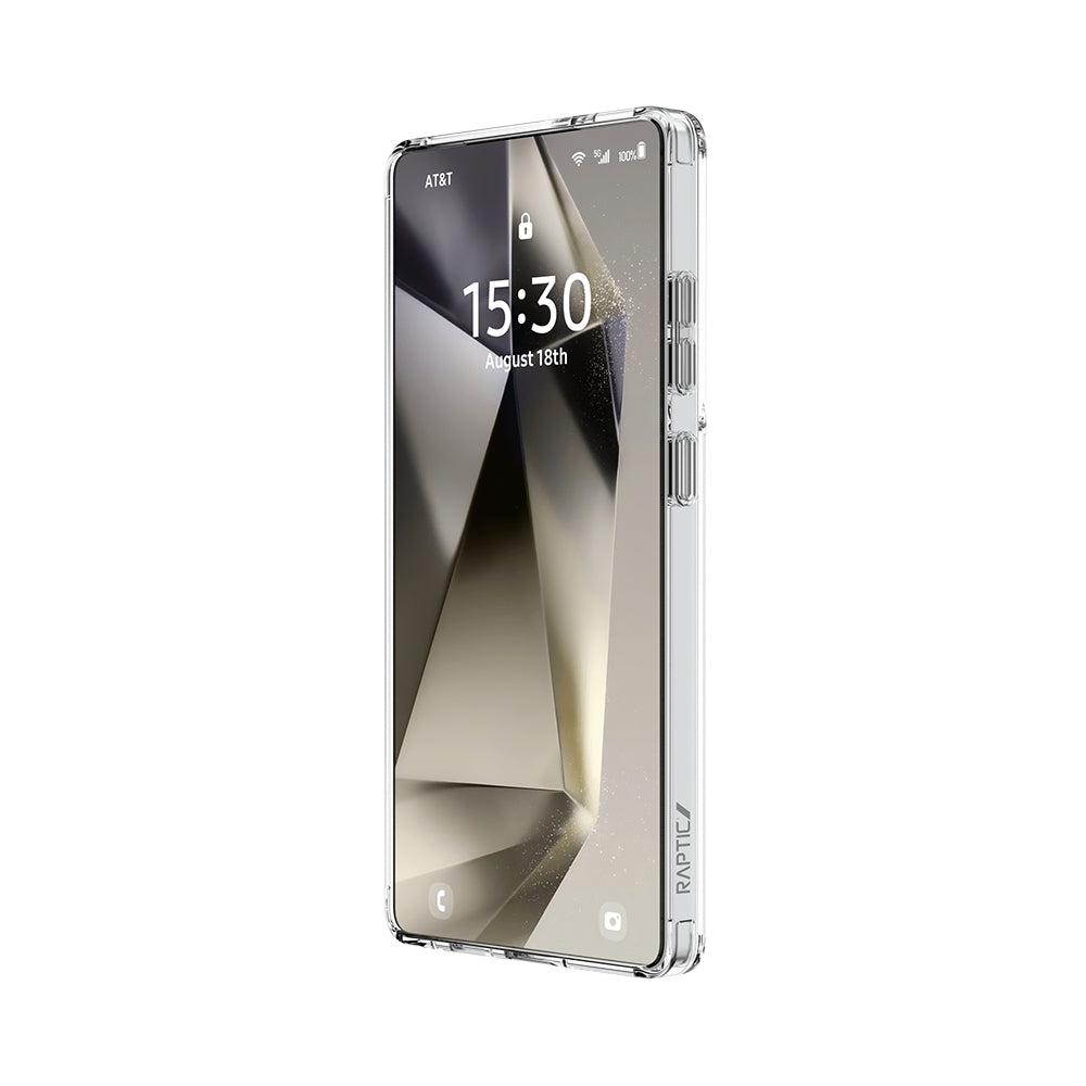 Galaxy S25 Ultra Kılıf M-safe Şarj Özellikli Raptic Crystal M-safe Serisi Şeffaf Kapak Şeffaf